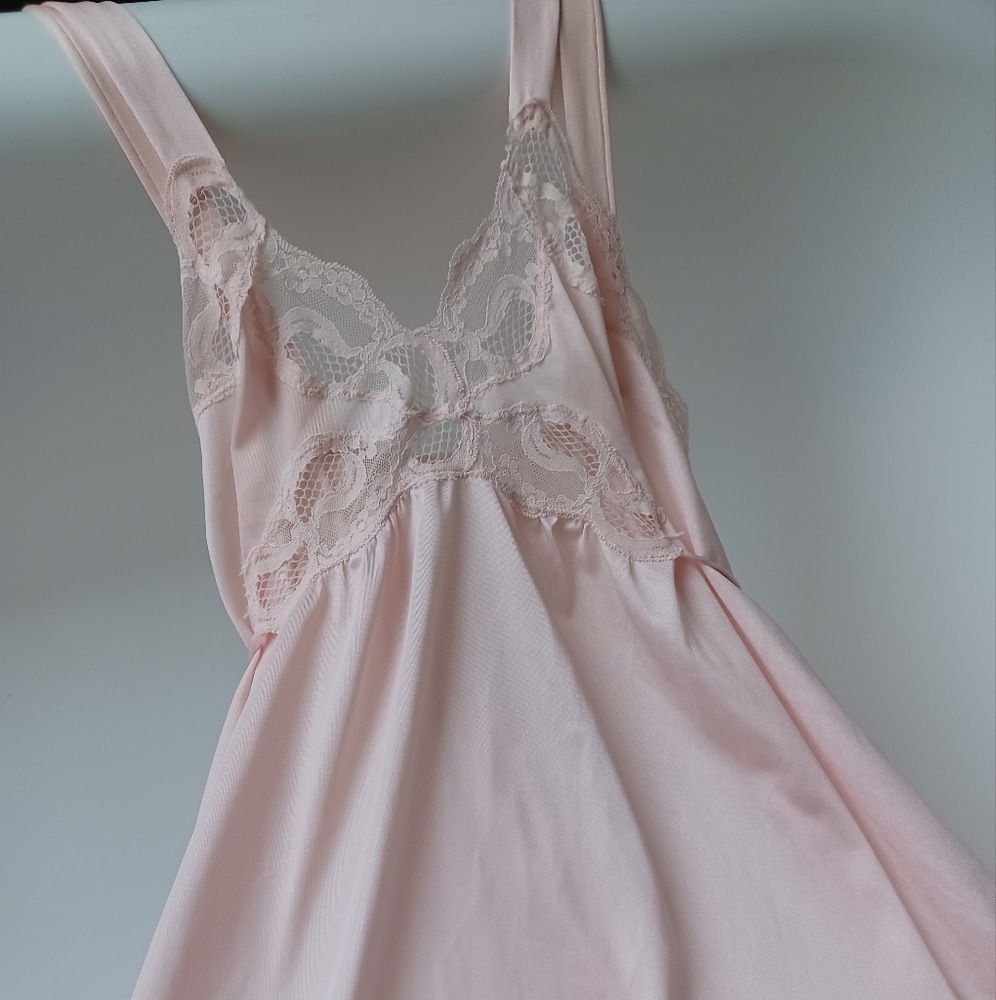 Flair Petite Baby Pink Silky Nightgown
